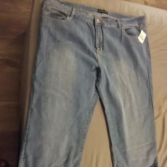 Relativity Womens Capri Jeans Light Blue Stretch - Picture 1 of 4